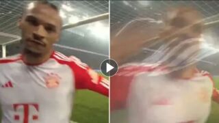 Лерой Сане си го изкара на камерата