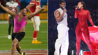Въпреки полицията и ФБР: гол мъж излезе на терена на Super Bowl 2024  (СНИМКИ)