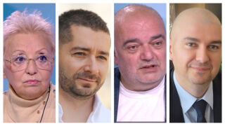 Снимка: Диана Дамянова, Слави Василев, Арман Бабикян и Емануил Манолов - гости в "Лице в лице"