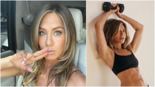 Дженифър Анистън прави промяна в тренировките си  след травма на гърба (СНИМКИ)