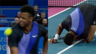 Бекхенд в окото: Нелепа травма отказа №57 в тениса (ВИДЕО)