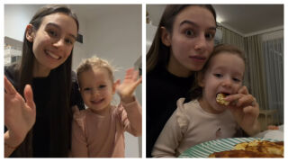 Златната Мадлен и малката Карина приготвят баница – вижте рецептата, стъпка по стъпка