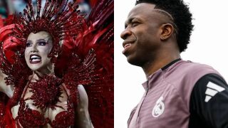 Разлепени прашки спънаха гаджето на Винисиус на Карнавала (ВИДЕО)