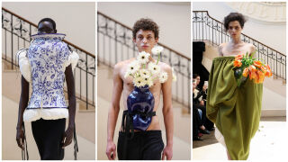 Керамика и живи цветя на подиума на Седмицата на модата в Лондон 2026 г. (СНИМКИ)