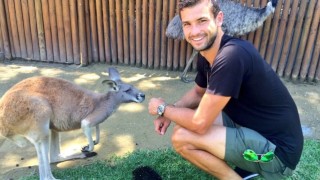 Григор се зареди с позитивна енергия преди турнира в Сидни (СНИМКИ)