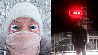 10 смразяващи снимки от най-студеното село в света, където термометърът се повреди при -62°C 