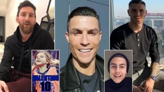 Меси и Роналдо се събраха за празника на доведения син на Икарди (ВИДЕО)