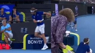 Циципас удари неволно баща си, майка му го смъмри (ВИДЕО)