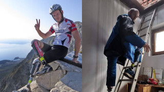 Параолимпиец без два крака помага след земетресението в Хърватия