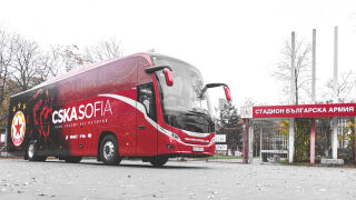ЦСКА закъса с автобуса на магистрала 