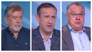 Снимка: Петко Георгиев, Георги харизанов и д-р Мирослав Ненков - гости в "Лице в лице"
