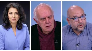 Снимка: Ваня Григорова, Андрей Райчев и Христо Панчугов са гости в "Лице в лице"