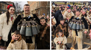 Синовете до него, чановете на гърдите: Тервел Пулев и семейството му на „Сурва“ (СНИМКИ)