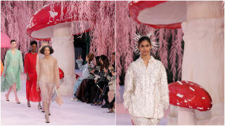 Защо на подиума на модата в Париж се появиха големи гъби? (ВИДЕО)