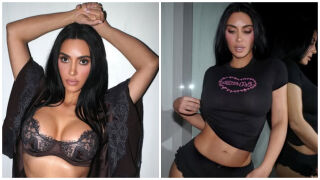 Ким Кардашиян вдигна градуса по бельо - точно навреме за Свети Валентин (СНИМКИ)