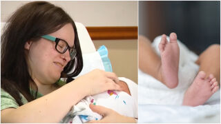 Жена ражда в края на работния ден без да подозира, че е бременна (ВИДЕО) 