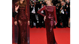 На кого му отива повече роклята на Roberto Cavalli?