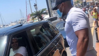 Джошуа и Фюри очи в очи в Марбея. Обещаха си мач през 2021 г. (СНИМКА)