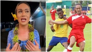 Футболен национал - господин през деня, дама през нощта (ВИДЕО)