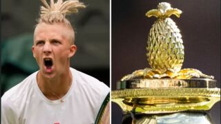 Отзад късо, отгоре като трофея на 