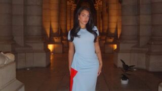 Джорджина облече рокля за 8250 лева, за да се... помоли (СНИМКИ)