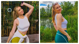 Галя от „Каризма“ блести на плажа - с изкусителна усмивка и изрязан секси бански 