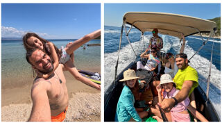 Калин Евтимов от „Бригада Нов дом“ събира незабравими спомени с дъщеря си край Бяло море (СНИМКИ)