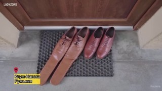 75-и размер обувки помагат в пазенето на социална дистанция (ВИДЕО)