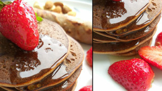Вкусни палачинки с пресни ягоди