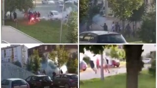 Сръбски срещу хърватски фенове в жесток сблъсък във Вуковар (ВИДЕО)
