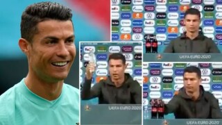 Роналдо на война с газираните напитки (ВИДЕО)