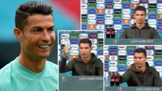 УЕФА предупреди играчите да не местят бутилките на спонсорите 