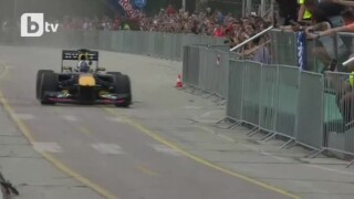 Шоу на Дейвид Култард на Гребния канал в Пловдив