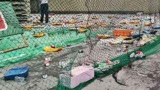 Ето как изглежда залата на Панатинайкос след погрома от феновете (ВИДЕО)