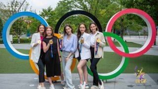 Снимка на Диамантите грее в олимпийския музей на Япония