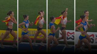 Украинка триумфира, докато испанка развяваше знамето