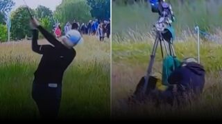 Ужас! Голфърка прати в болница оператор с един удар (ВИДЕО)