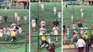 Съдия напердаши футболисти на младежки турнир (ВИДЕО)