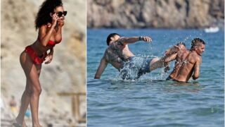 Златан на море: Ритна футболист в главата и притесни жена му (СНИМКИ)