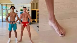 Защо Кристиано Роналдо лакира ноктите на краката си? (СНИМКА)