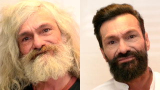 Бездомен мъж се превърна в секси хипстър