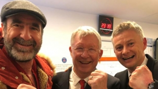 Кантона и сър Алекс празнуват с 