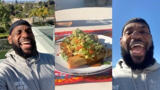 И COVID-19 не раздели Леброн от любимото му тако (ВИДЕО)