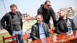 Тарторът на агитката на ЦСКА атакува 