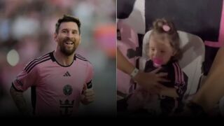 Колко е силен шутът на Меси? Питайте горкото момиченце (ВИДЕО)