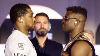 Вижте откритата тренировка на Джошуа и Нгану в Рияд (ВИДЕО)