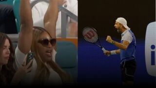 Гледайте мача на Григор заедно със... Серина (ВИДЕО)