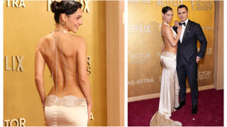 Гол гръб и блясък: роклята на Мирела Илиева сред най-добрите визии на SAG Awards (СНИМКИ)