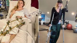 И по-малката сестра на Линдзи Вон е с тежка контузия (ВИДЕО)