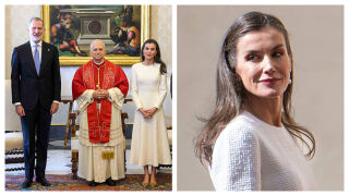 Кралица Летисия се появи в бяло пред папата - а причината е изненадваща